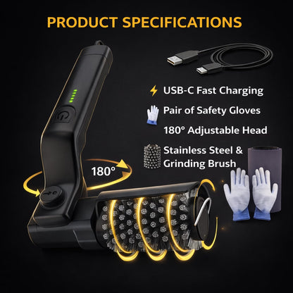 Electric Grill Cleaner – Rotary Power Brush for Outdoor Grills